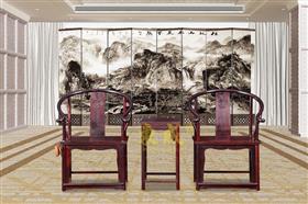 东成红木圈椅