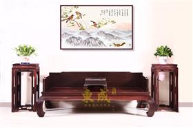 东成红木素面罗汉床
