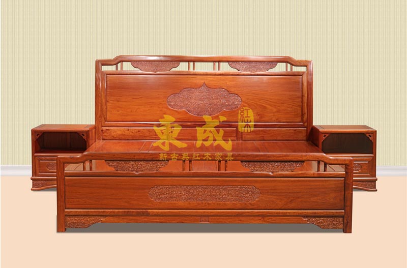 东成红木香茗五号大床