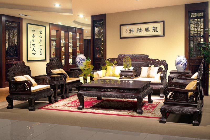 东成红木福寿沙发