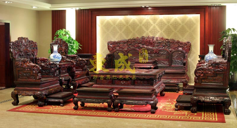 东成红木大展宏图宝座沙发