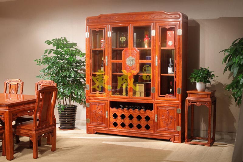 东成红木荷韵酒柜