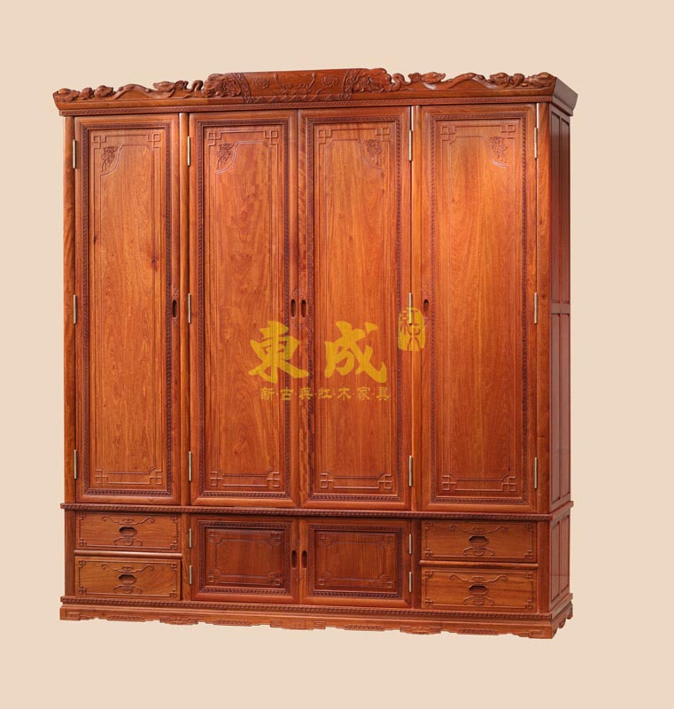 东成红木豪华大象衣柜