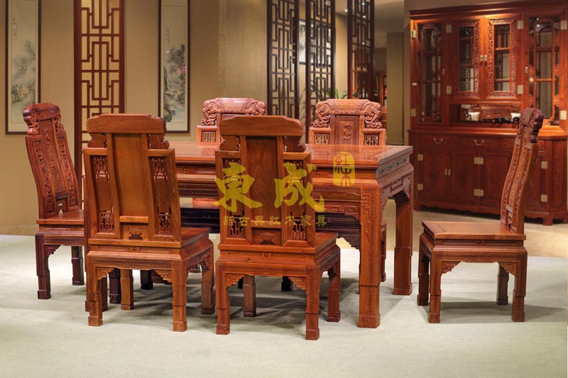 东成红木豪华大象餐台